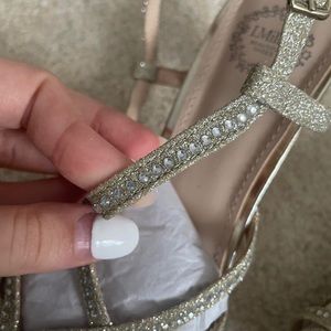 GOLD I MILLER SHOES SIZE 7.5 PROM